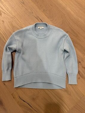 Quince Powder Blue Crewneck Pullover